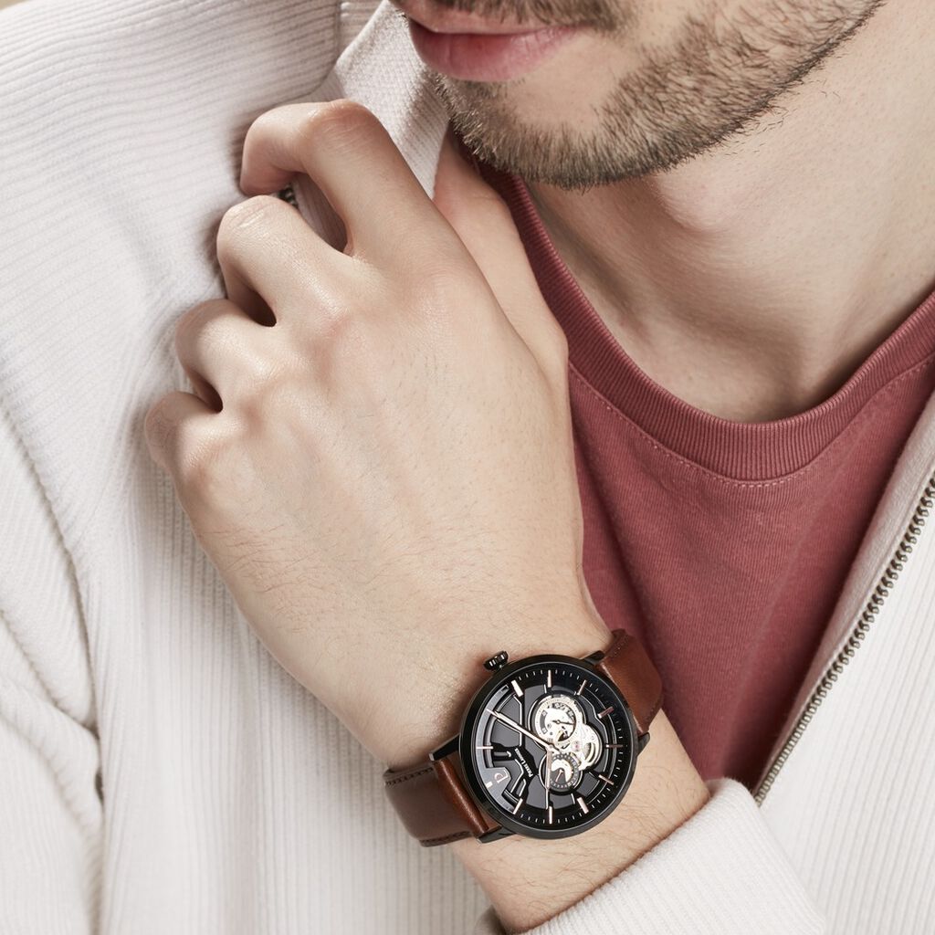 Montre Pierre Lannier Trio Noir - Montres Homme | Histoire d’Or