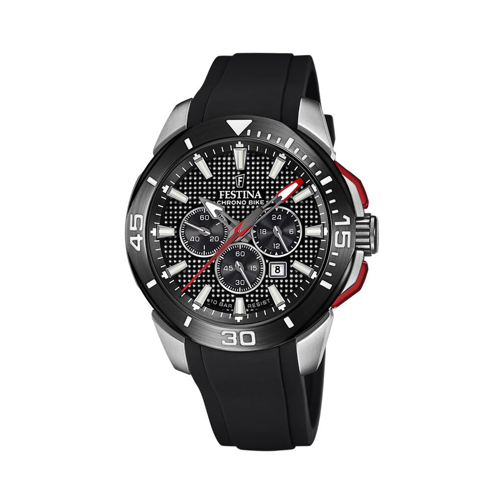 Montre Festina Chrono Bike Noir - Montres Homme | Histoire d’Or