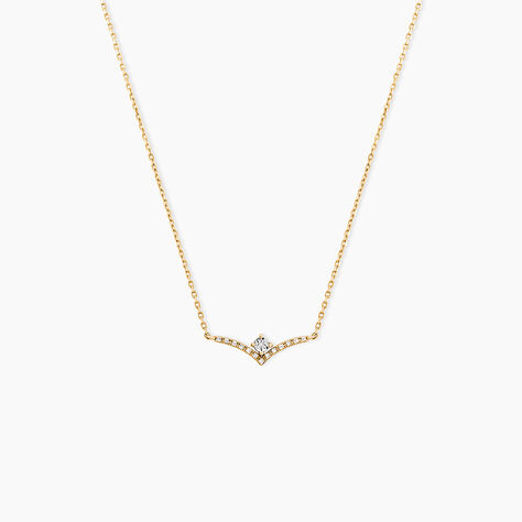 Collier Severienne Or Jaune Diamant - Colliers  | Histoire d&rsquo;Or