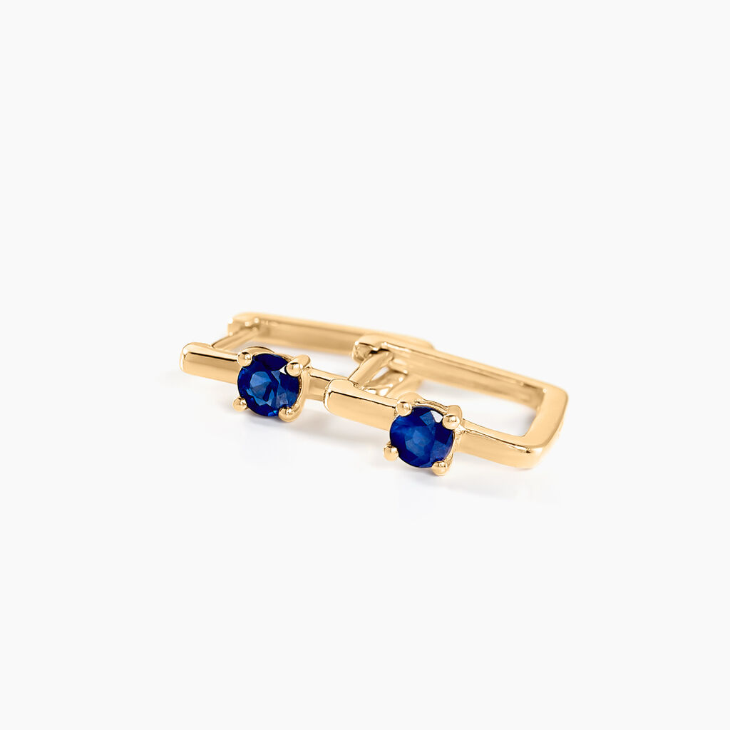 Créoles Harmonie Or Jaune Saphir - Boucles d'oreilles créoles Femme | Histoire d’Or