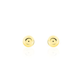 Boucles D'oreilles Puces Fidelia Boule Or Jaune - Clous d'oreilles Femme | Histoire d’Or