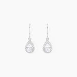 Boucles D'oreilles Pendantes Perce-neige Argent  Oxyde De Zirconium - Boucles d'oreilles fantaisie Femme | Histoire d&rsquo;Or