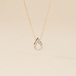 Collier Marilynn Or Bicolore Diamant Blanc - Colliers Femme | Histoire d&rsquo;Or