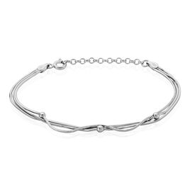 Bracelet Giorgia Argent Blanc - Bracelets fantaisie Femme | Histoire d’Or
