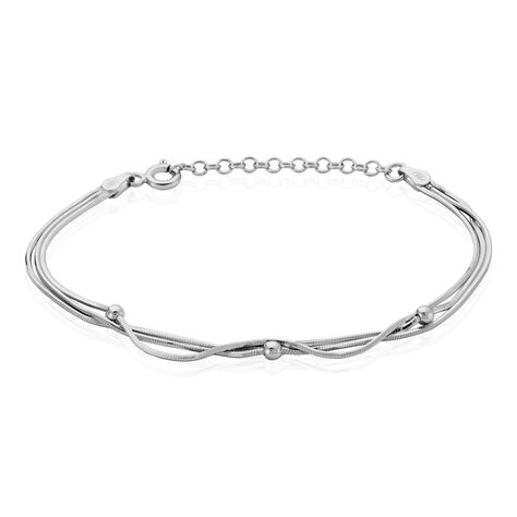 Bracelet Giorgia Argent Blanc - Bracelets fantaisie Femme | Histoire d’Or