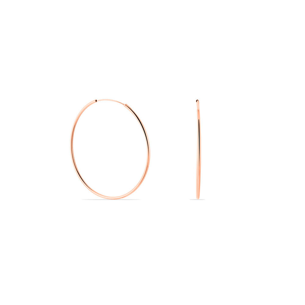 Cr&eacute;oles Argent Rose Olympia - Boucles d'oreilles cr&eacute;oles Femme | Histoire d&rsquo;Or