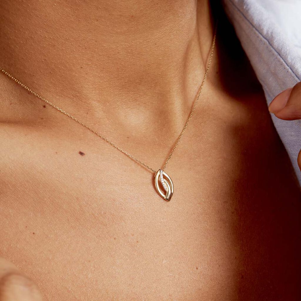 Collier Or Jaune Sven Diamant - Colliers Femme | Histoire d’Or