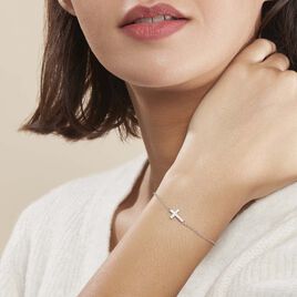 Bracelet Carlie Argent Blanc Oxyde De Zirconium - Bracelets fantaisie Femme | Histoire d’Or
