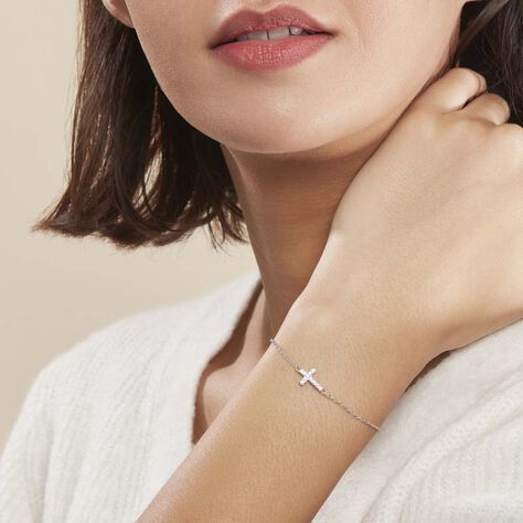 Bracelet Carlie Argent Blanc Oxyde De Zirconium - Bracelets Femme | Histoire d’Or