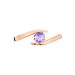 Bague Tiphaine Or Rose Amethyste - Bagues solitaires Femme | Histoire d’Or