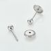 Boucles D'oreilles Puces Or Blanc Fidelia - Clous d'oreilles Famille | Histoire d’Or