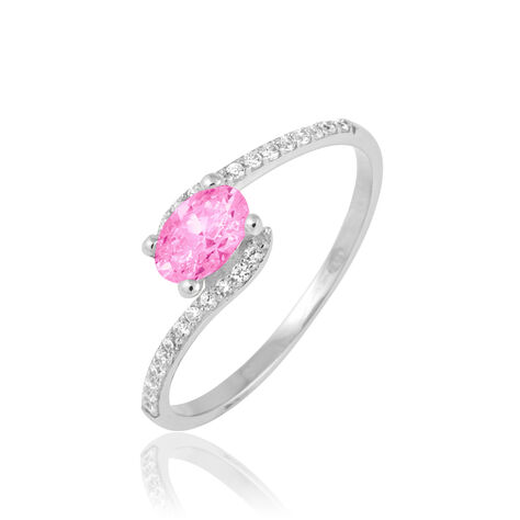 Bague Loriane Or Blanc Tourmaline Et Diamant - Bagues solitaires Femme | Histoire d’Or