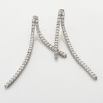 Boucles D'oreilles Pendantes Louanne Argent Blanc Oxyde De Zirconium - Boucles d'oreilles pendantes Femme | Histoire d&rsquo;Or