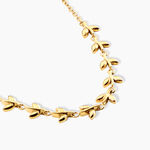 Collier Magaly Acier Jaune - Bijoux sans pierre Femme | Histoire d&rsquo;Or