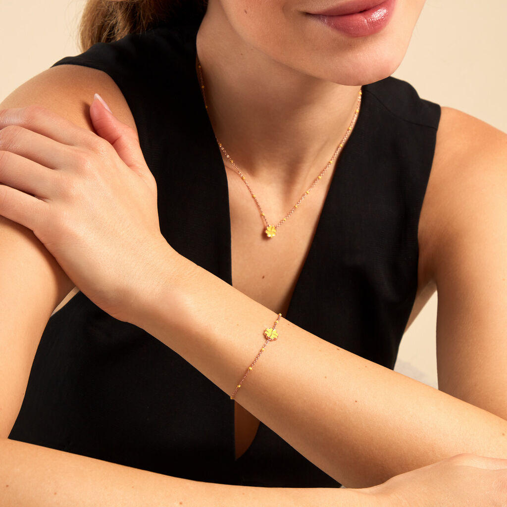 Bracelet Mimosa Argent Rose - Bracelets Femme | Histoire d’Or