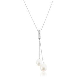 Collier Giacomo Or Blanc Perle De Culture - Colliers Femme | Histoire d’Or
