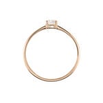 Bague Solitaire Or Rose Lexine Morganite - Bagues solitaires Femme | Histoire d&rsquo;Or