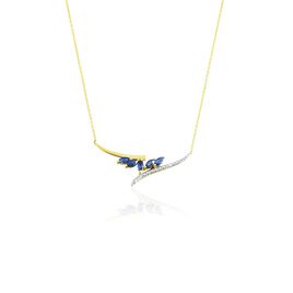 Collier Or Jaune Carl Saphirs Diamants - Colliers Femme | Histoire d’Or