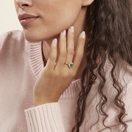 Bague Vladimir Or Jaune Emeraude Et Diamant - Bagues solitaires Femme | Histoire d’Or