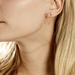 Bijou D'oreille Unitaire Pendante Plaqu&eacute; Or Jaune Dofi Oxyde - Boucles d'oreilles fantaisie Femme | Histoire d&rsquo;Or