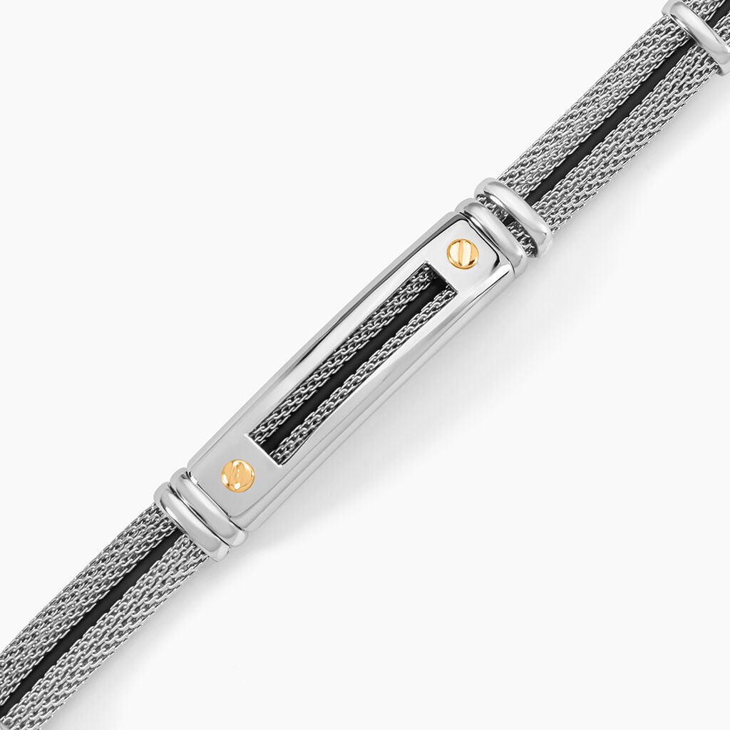 Bracelet Jourdan Neylahae Acier Blanc - Bracelets Homme | Histoire d&rsquo;Or