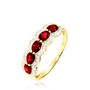 Bague Margaux Or Jaune Grenat Et Diamant
