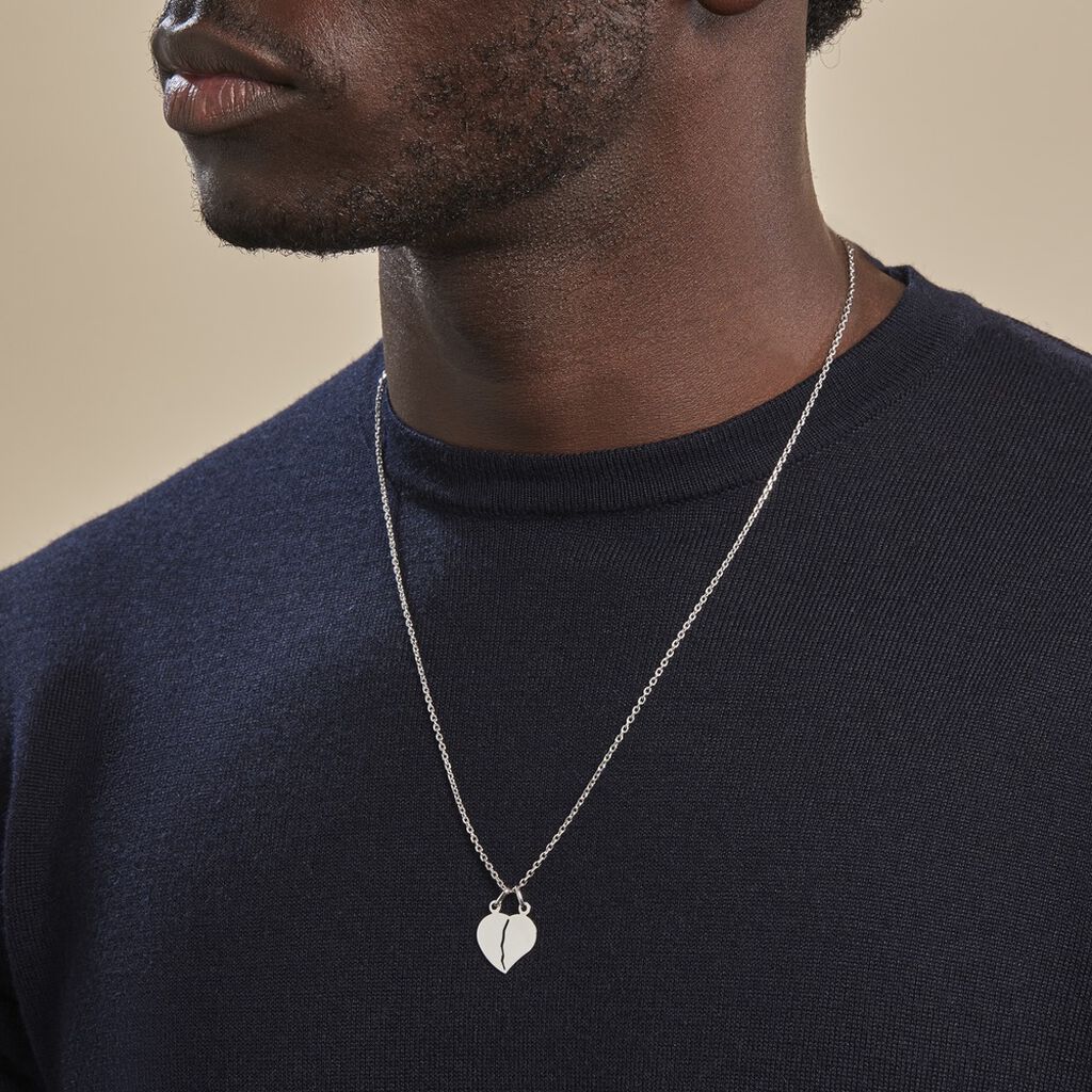 Pendentif Eudocie Or Blanc - Pendentifs Coeur Famille | Histoire d’Or