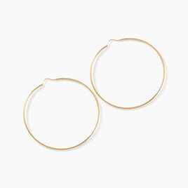 Créoles Dominae Or Jaune - Boucles d'oreilles créoles Femme | Histoire d’Or