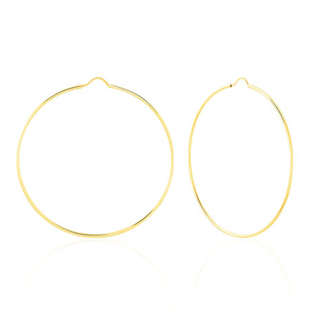 Créoles Dominae Or Jaune - Boucles d'oreilles créoles Femme | Histoire d’Or
