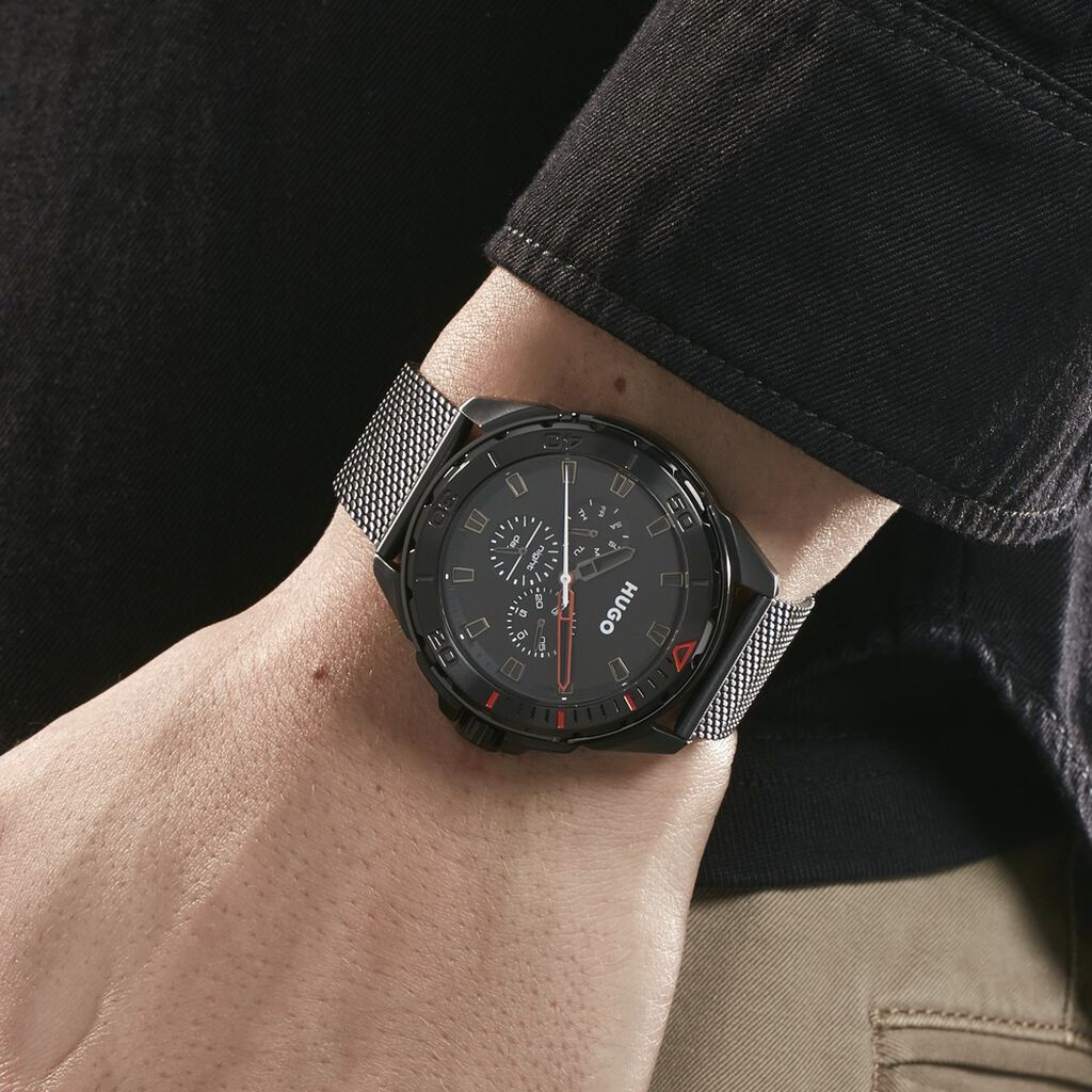 Montre Hugo Fresh Noir - Montres Homme | Histoire d’Or