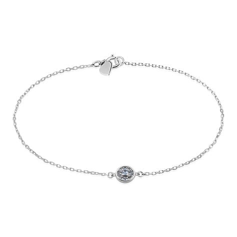 Bracelet Auxana Argent Blanc Oxyde De Zirconium - Bracelets Femme | Histoire d’Or