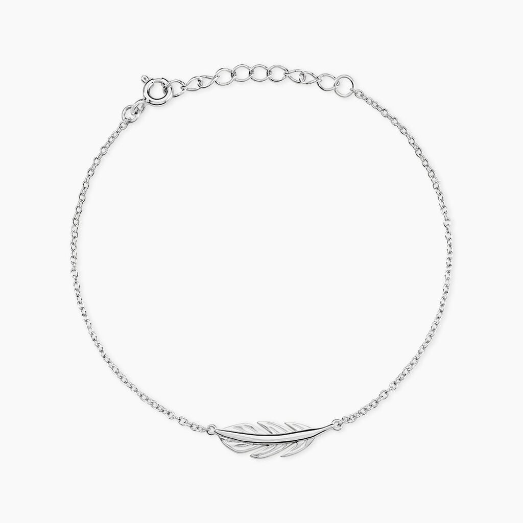 Bracelet Garoa Argent Blanc - Bijoux sans pierre Femme | Histoire d&rsquo;Or