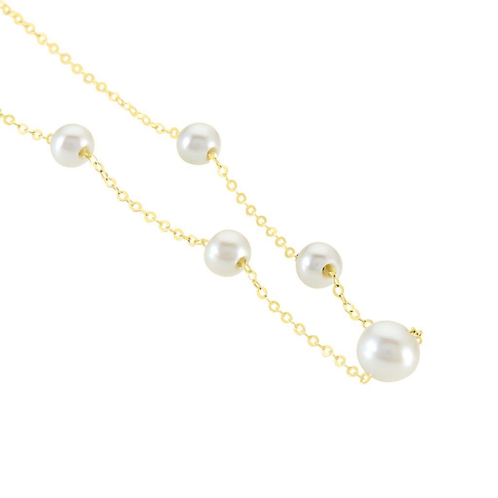 Collier Or Jaune Yolanda Perles De Culture - Colliers Femme | Histoire d’Or