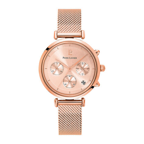 Montre Pierre Lannier Lutecia Rose - Montres Femme | Histoire d&rsquo;Or