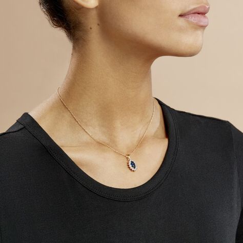 Collier Lisea Plaqué Or Jaune Verre Et Oxyde De Zirconium - Colliers fantaisie Femme | Histoire d’Or