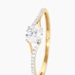 Bague Solitaire Jessa Or Jaune Oxyde De Zirconium - Bagues solitaires Femme | Histoire d&rsquo;Or