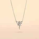 Collier Fee Or Blanc Diamant - Colliers Femme | Histoire d&rsquo;Or