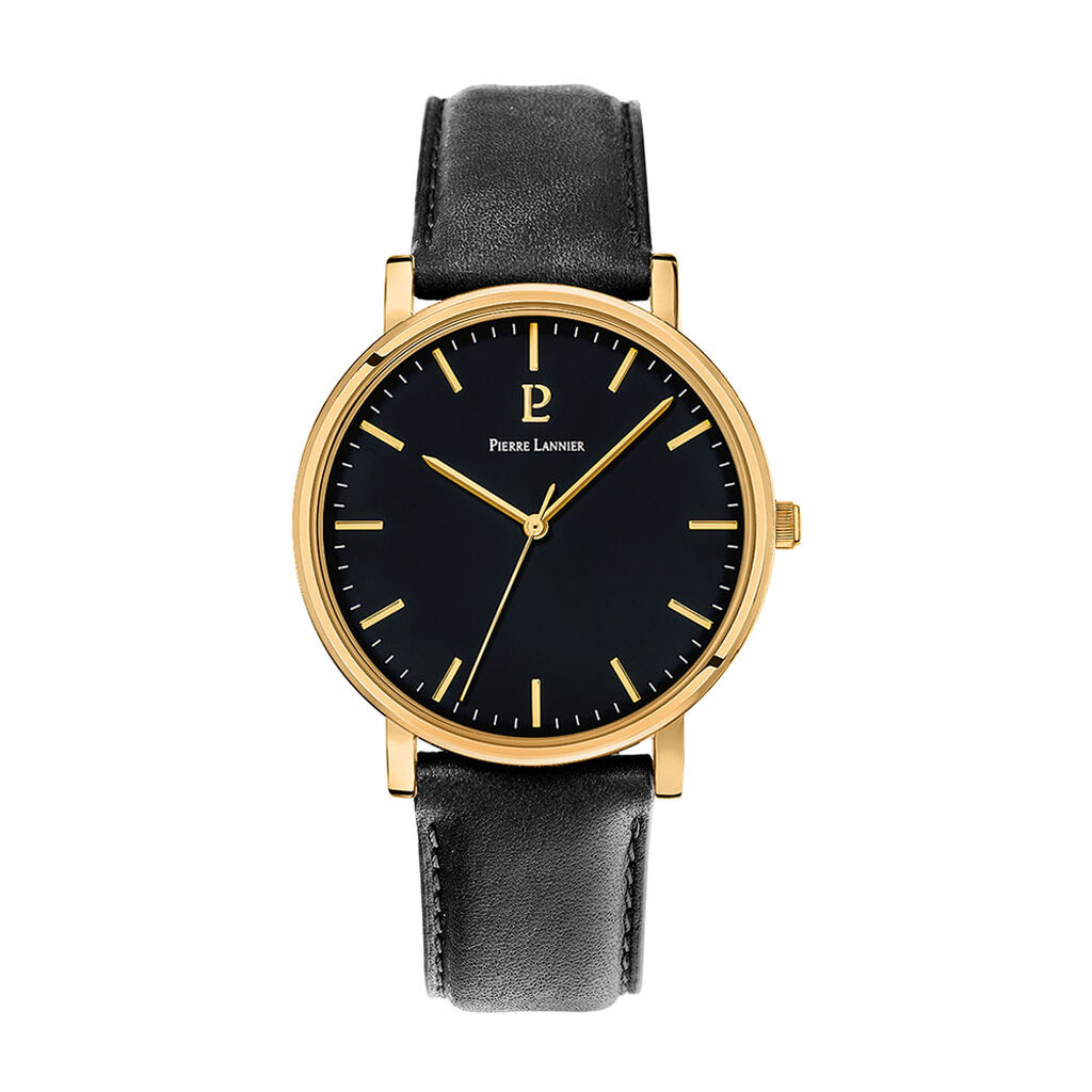 Montre Pierre Lannier Essential Noir - Montres Homme | Histoire d’Or