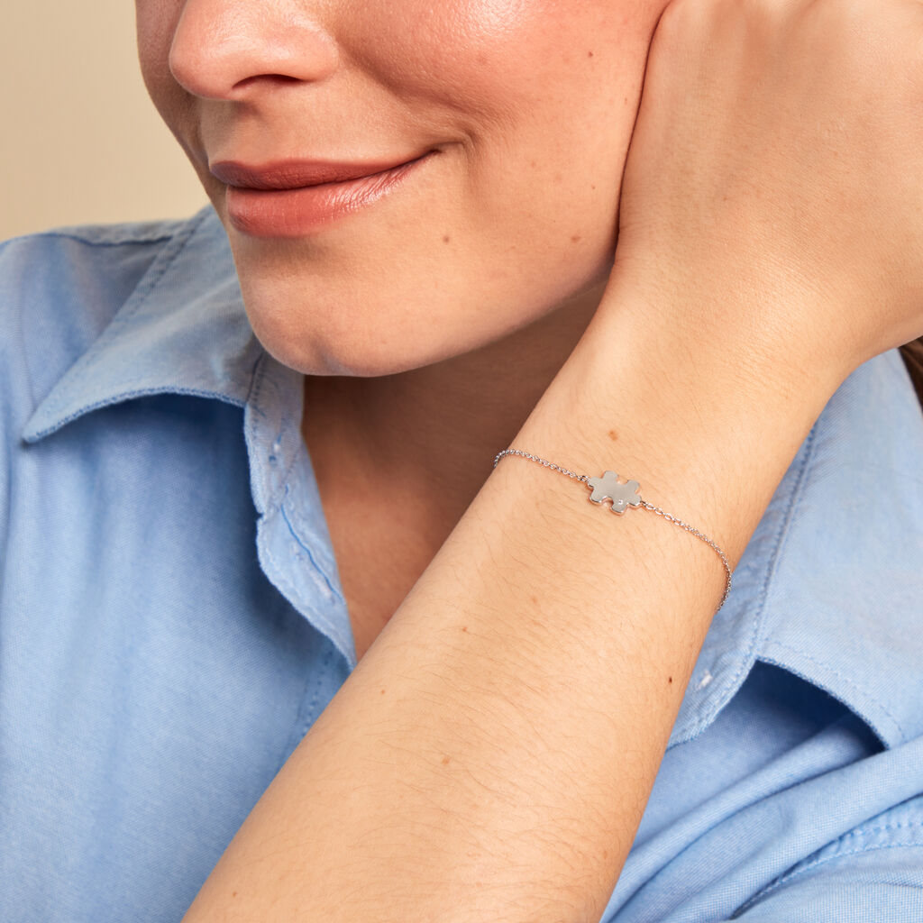 Bracelet Réjane Argent Blanc Oxyde De Zirconium - Nouveautés Femme | Histoire d’Or