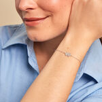 Bracelet R&eacute;jane Argent Blanc Oxyde De Zirconium - Bracelets Femme | Histoire d&rsquo;Or