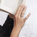 Demi Alliance Juliette Platine Blanc Diamant - Alliances Femme | Histoire d’Or