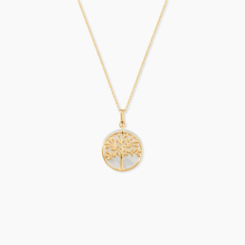Pendentif Or Jaune Noamie Nacre - Pendentifs Femme | Histoire d&rsquo;Or