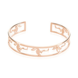 Bracelet Jonc Flamingo Argent Rose - Bracelets joncs Femme | Histoire d’Or