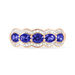 Bague Margaux Or Rose Tanzanite Et Diamant - Bagues avec pierre Femme | Histoire d’Or