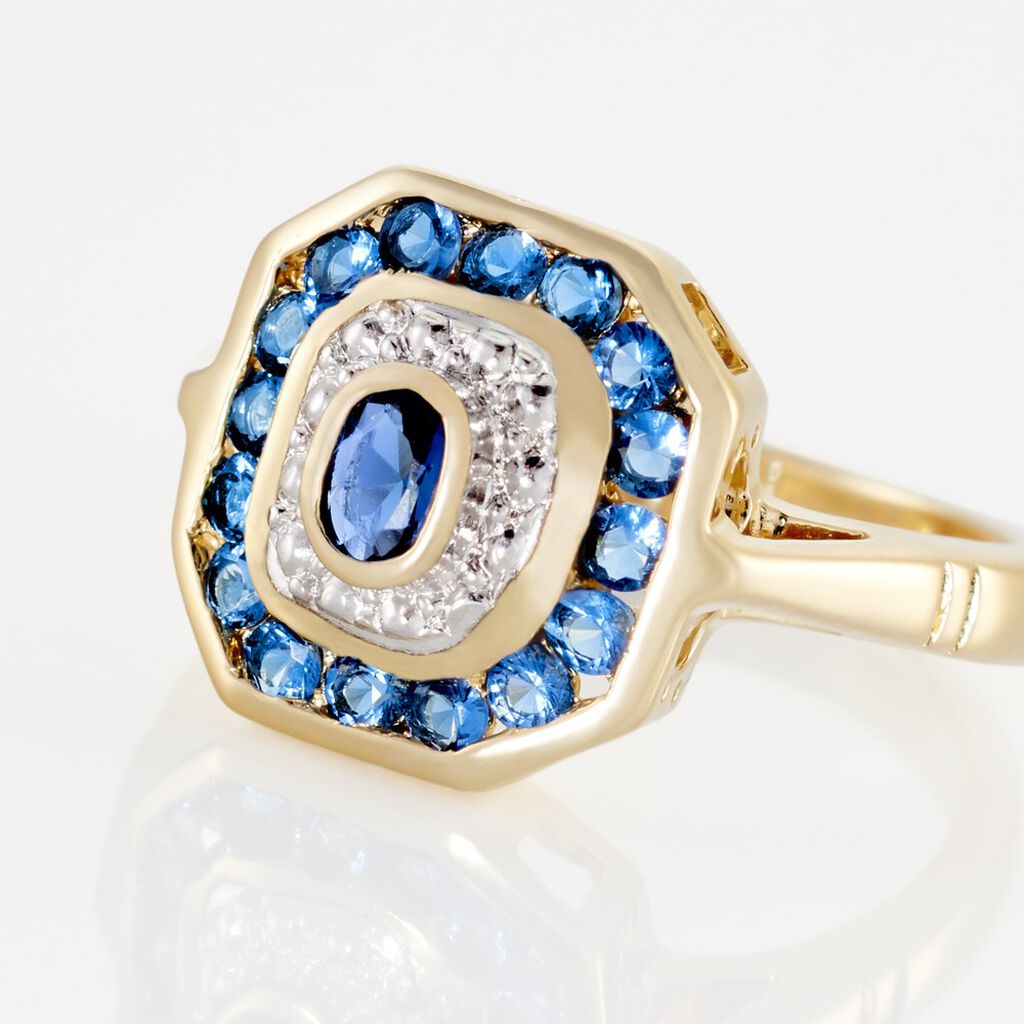 Bague Hans Plaqué Or Oxyde Pierre - Bagues avec pierre Femme | Histoire d’Or