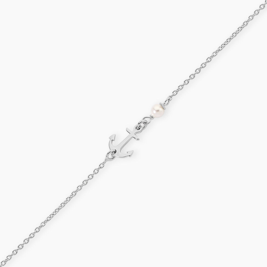 Bracelet Gwenaelle Argent Blanc Perle D'imitation - Bracelets Femme | Histoire d&rsquo;Or