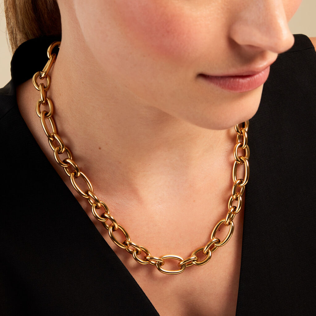 Collier Oasia Acier Jaune - Colliers fantaisie Femme | Histoire d’Or