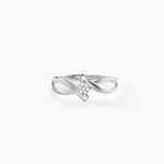 Bague Jone Or Blanc Diamant - Bagues avec pierre Femme | Histoire d&rsquo;Or