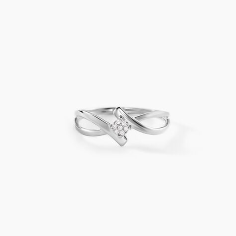 Bague Jone Or Blanc Diamant - Bagues avec pierre Femme | Histoire d&rsquo;Or