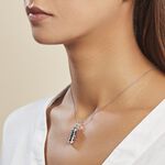 Pendentif Tiki Argent Blanc Onyx - Pendentifs Famille | Histoire d&rsquo;Or